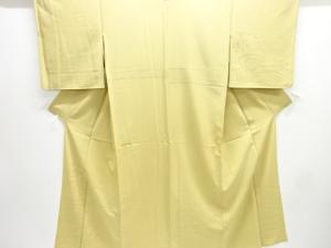 駒絽透かし織　荒波模様一つ紋付け下げ色無地着物